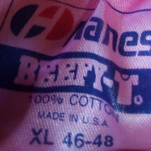 Vintage Hanes Blank T-Shirt Pink - Picture 2 of 3